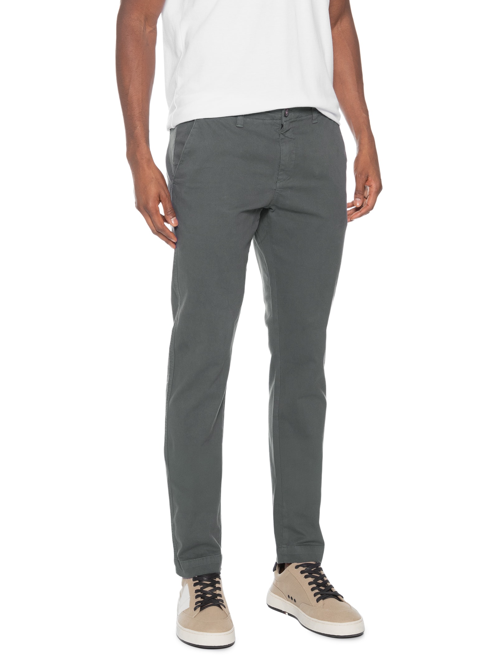 Calça Masculina Chino Cinza Pineapple