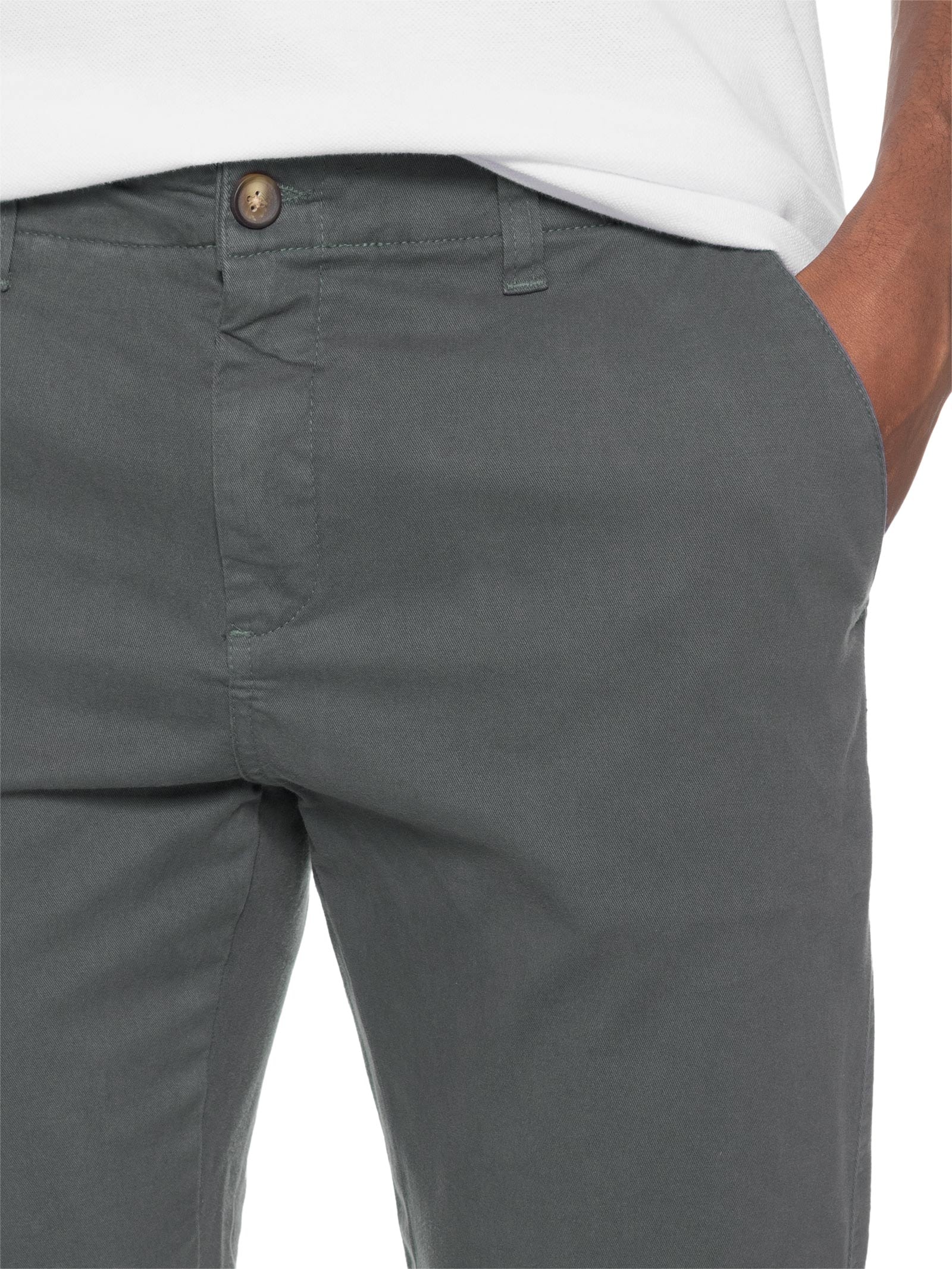 Calça Masculina Chino Cinza Pineapple
