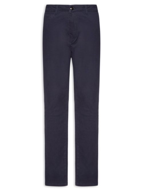 Calça Masculina Chino Color Reta - Azul