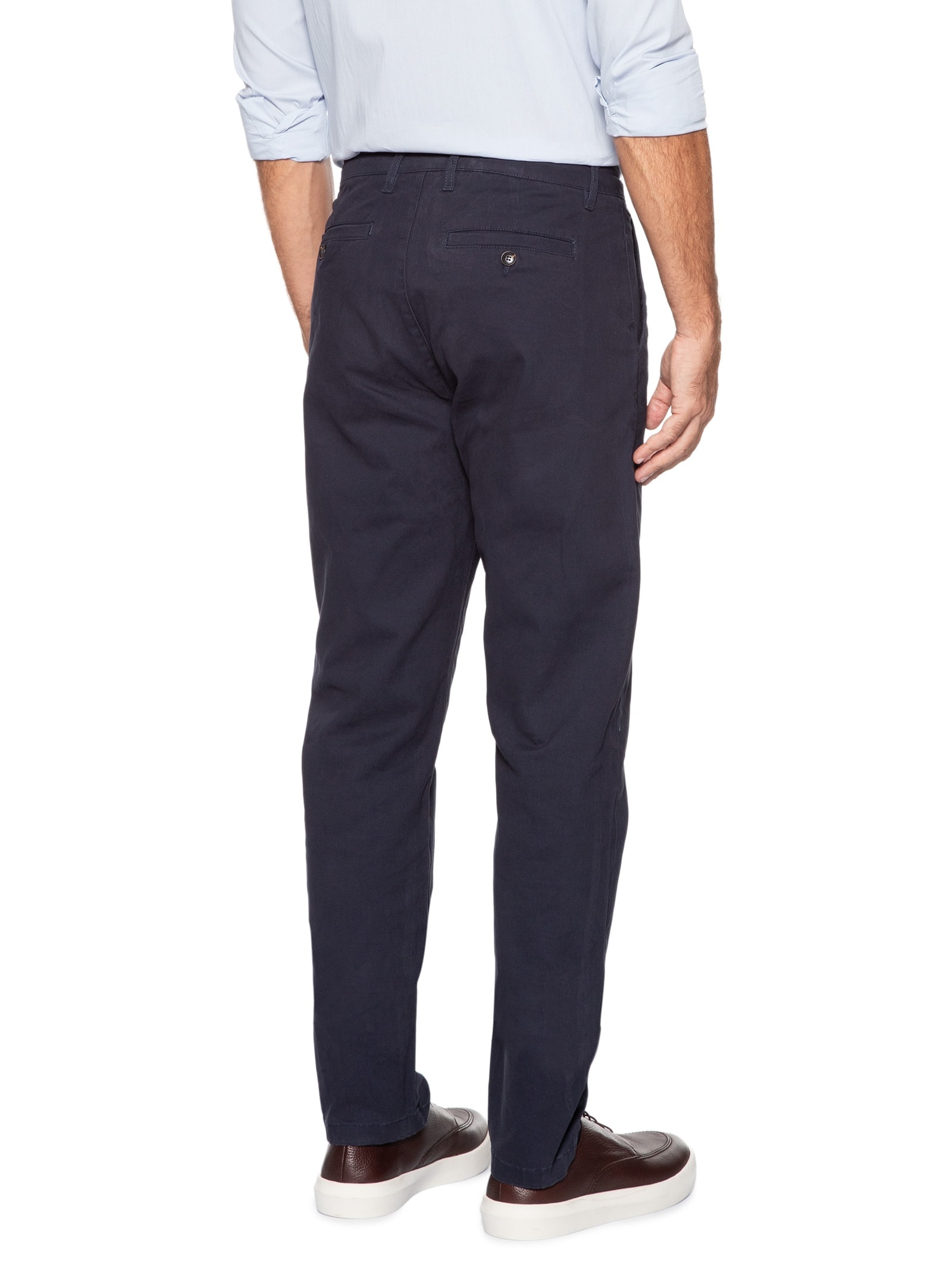 Calça Masculina Chino Color Reta Cinza '2 Essential