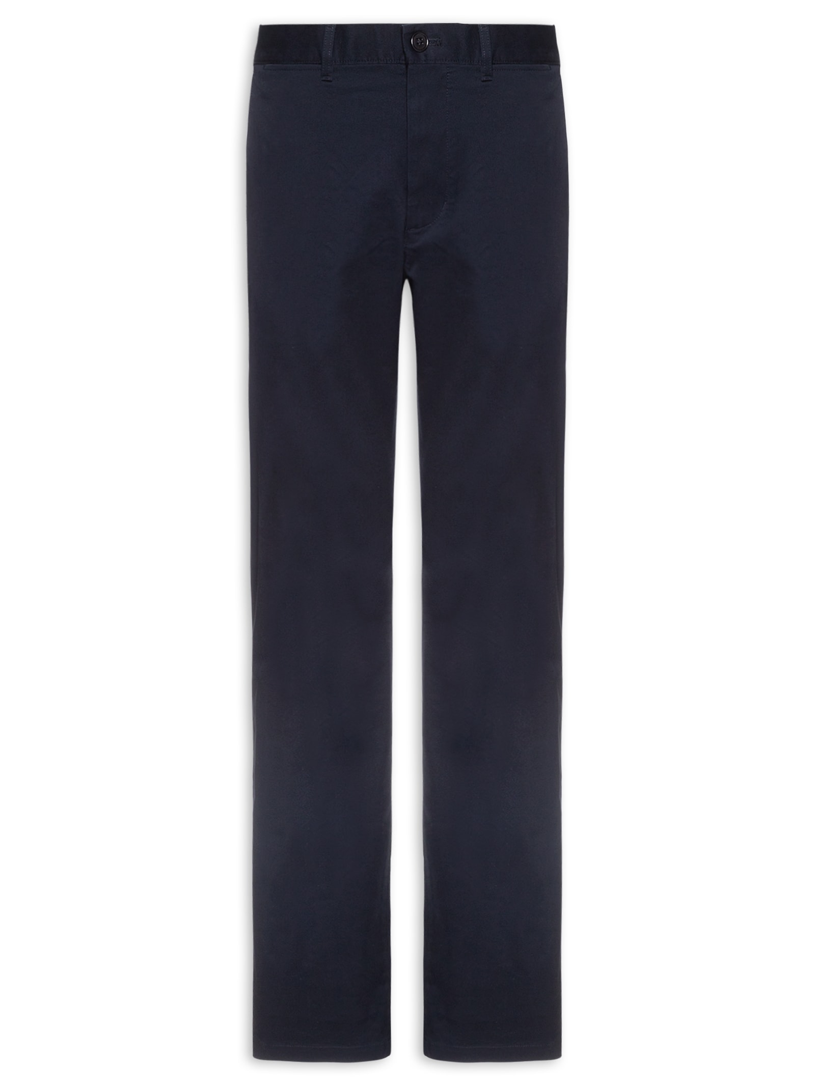 Calça Masculina Chino Denton Essential Em Twill Azul Tommy Hilfiger