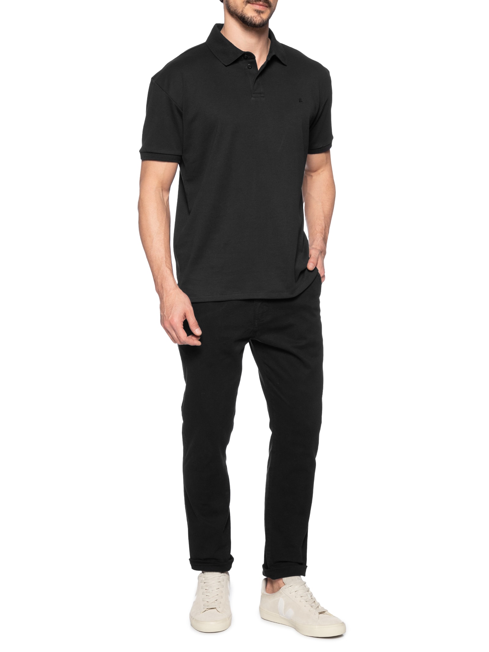 Calça Masculina Chino Preto   Foxton
