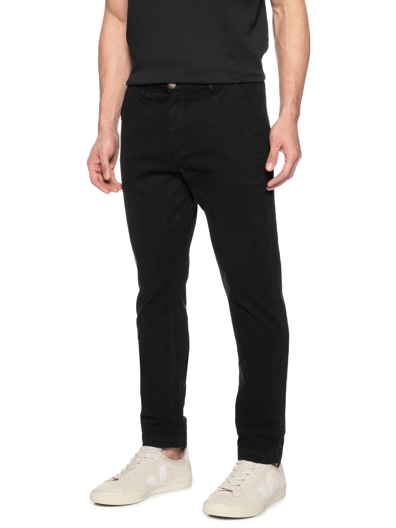 Calça Masculina Chino Preto   Foxton