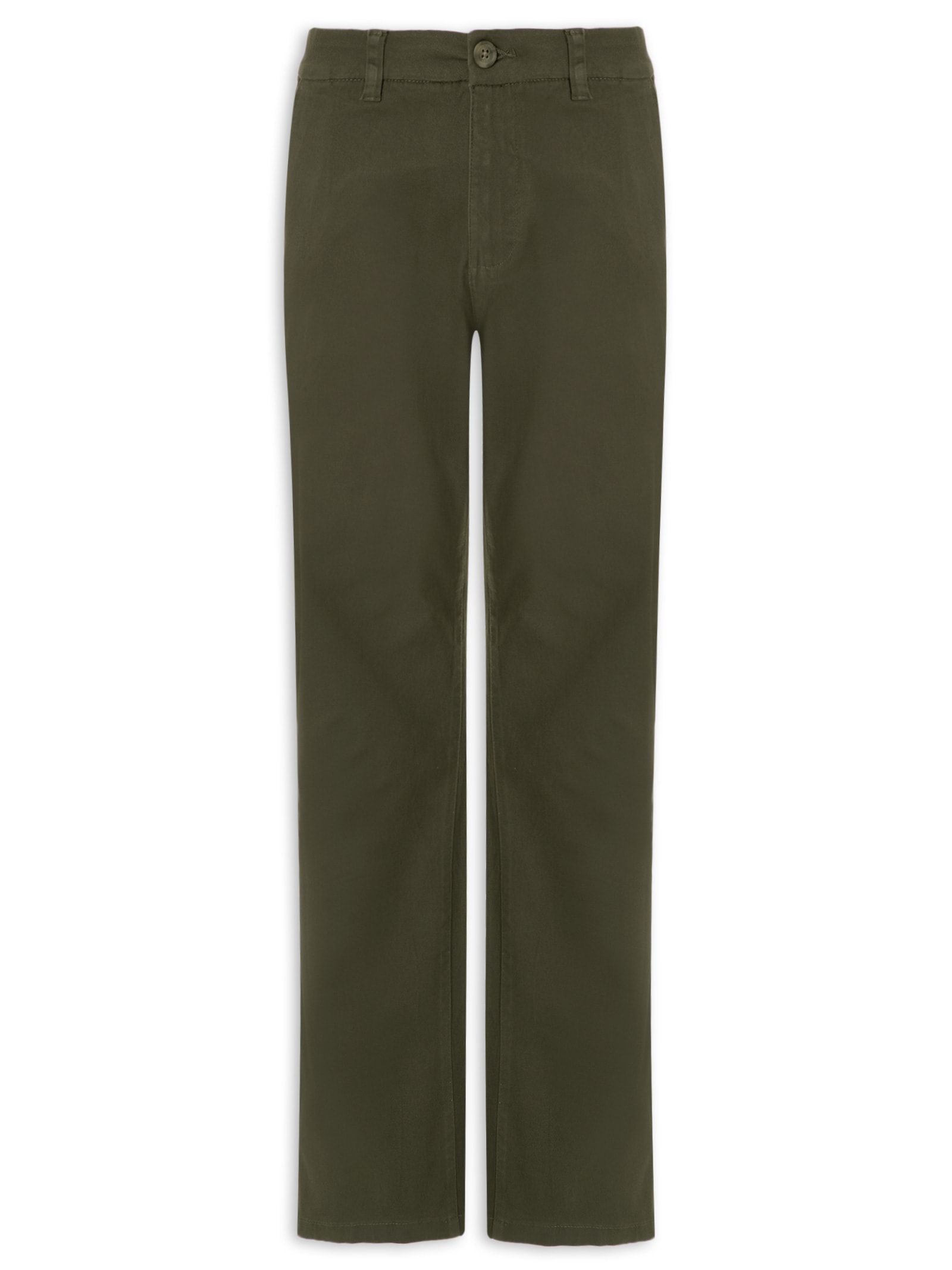 Calça Masculina Chino Reta Verde Hering