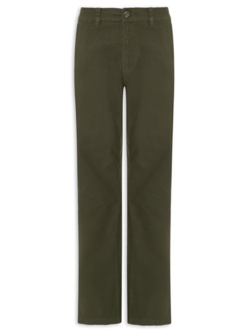 Calça Masculina Chino Reta – Verde