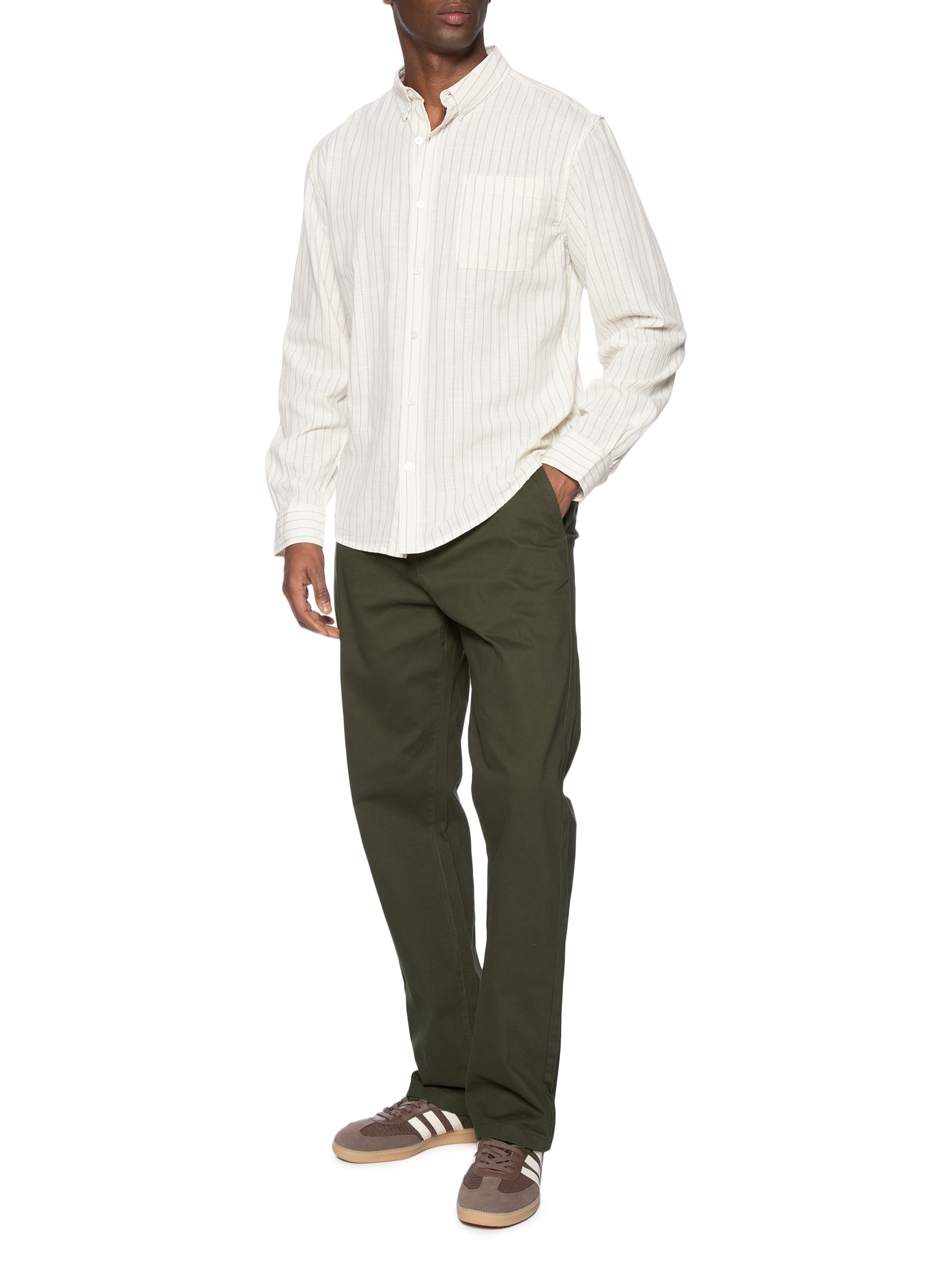 Calça Masculina Chino Reta Verde Hering