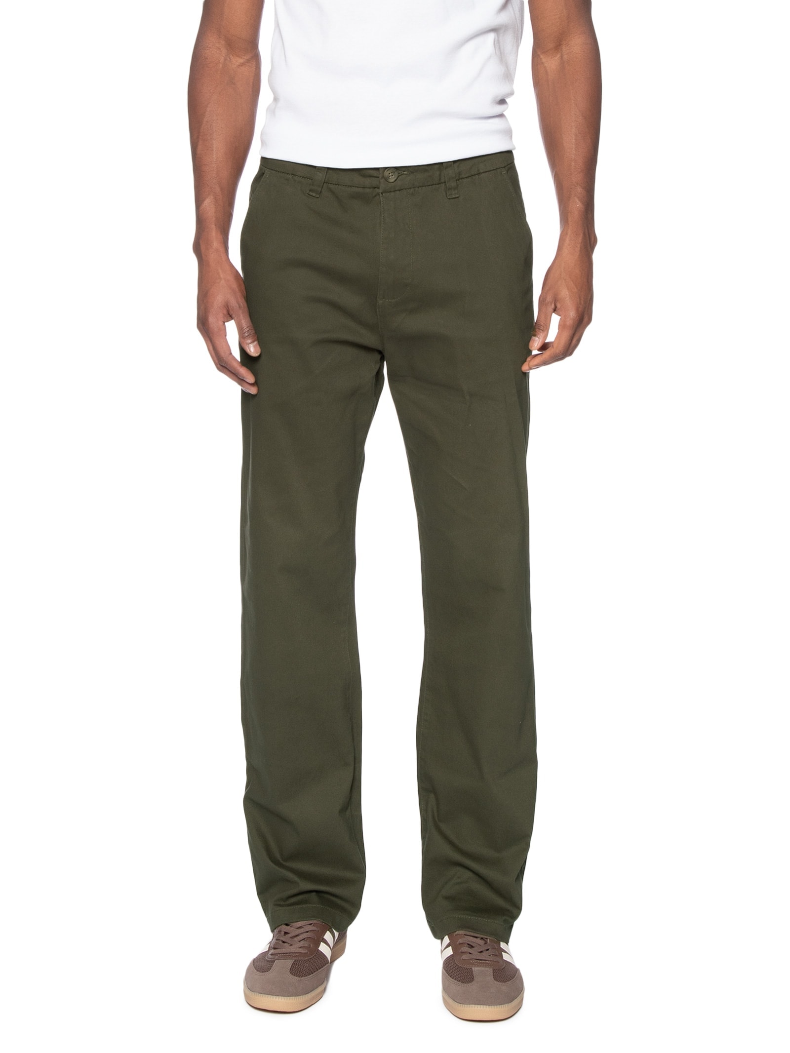 Calça Masculina Chino Reta Verde Hering