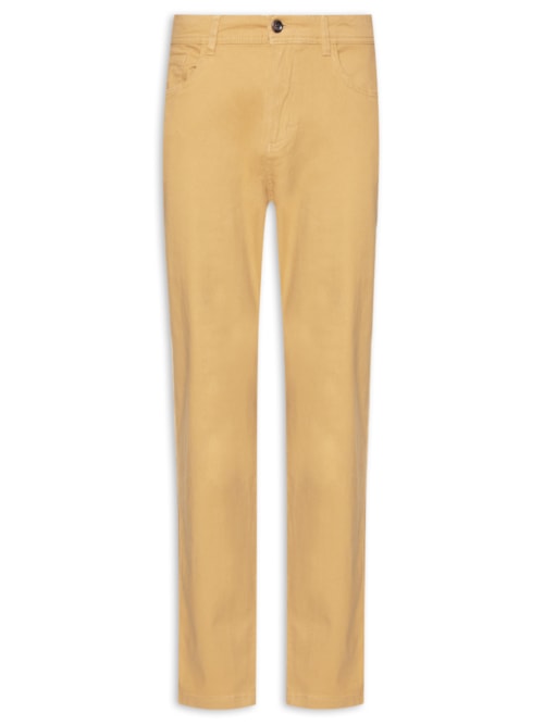 Calça Masculina Chino Sarja Color – Bege