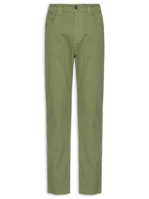 Calça Masculina Chino Sarja Color – Verde