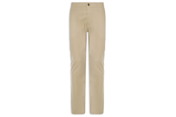 Calça Masculina Chino Sarja Elastano - Bege