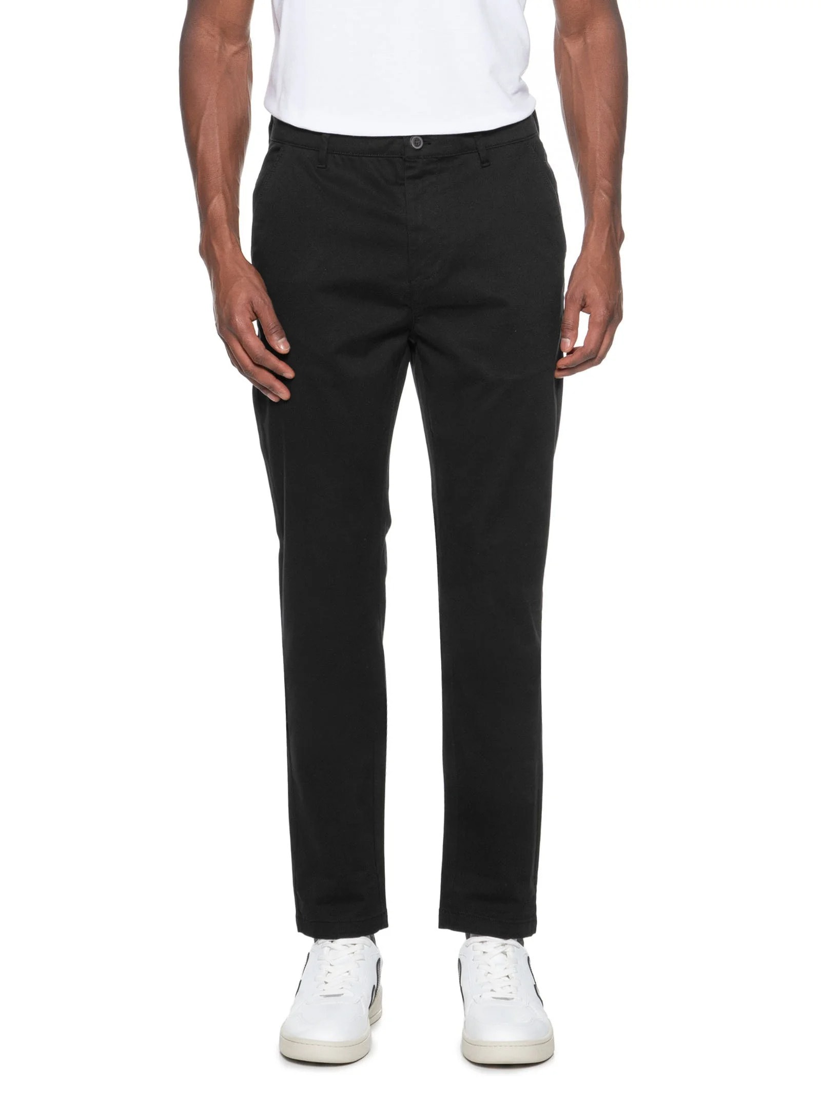 Calça Masculina Chino Skinny Clássica Sarja (PA) Preto Aramis