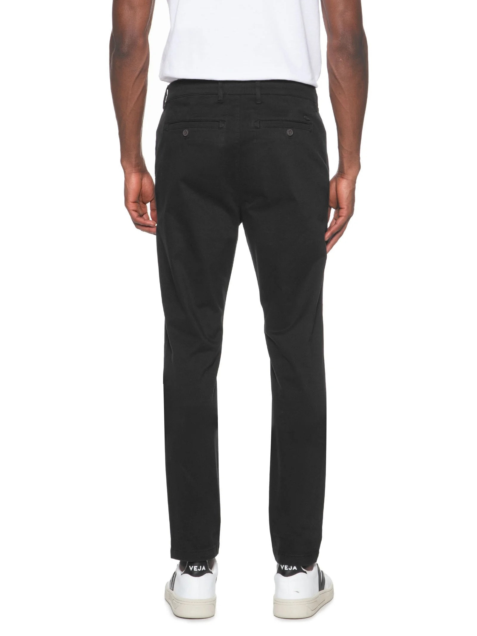 Calça Masculina Chino Skinny Clássica Sarja (PA) Preto Aramis