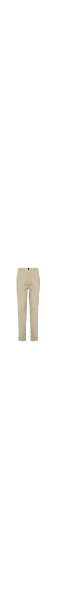 Calça Masculina Chino Skinny Sarjada - Bege