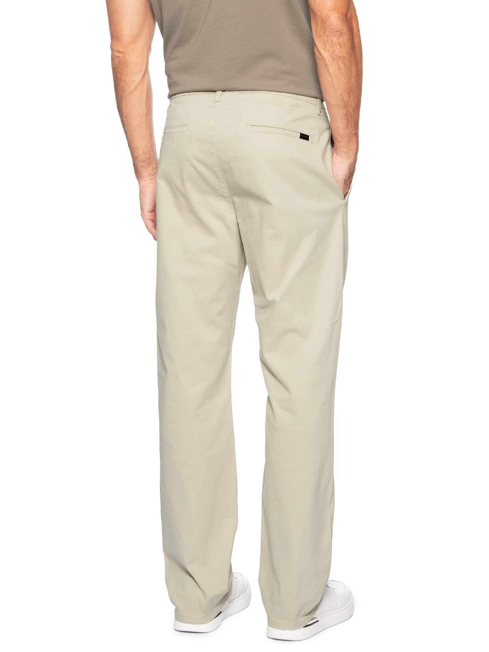 Calça Masculina Chino Slim Bege Calvin Klein