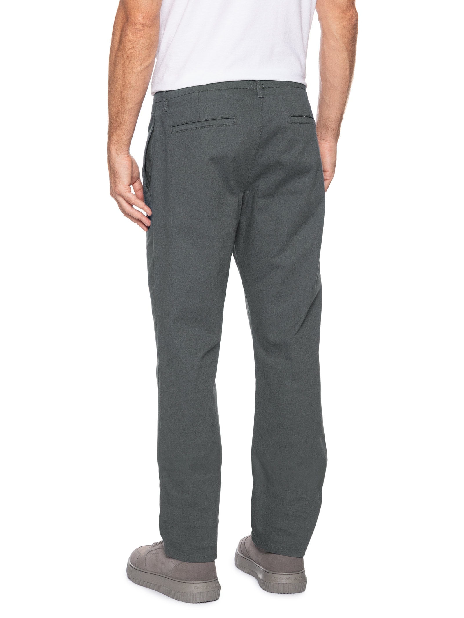 Calça Masculina Chino Slim Cinza Calvin Klein - White Label