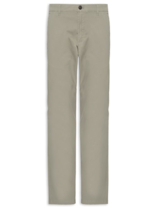 Calça Masculina Chino Slim Clássica – Marrom