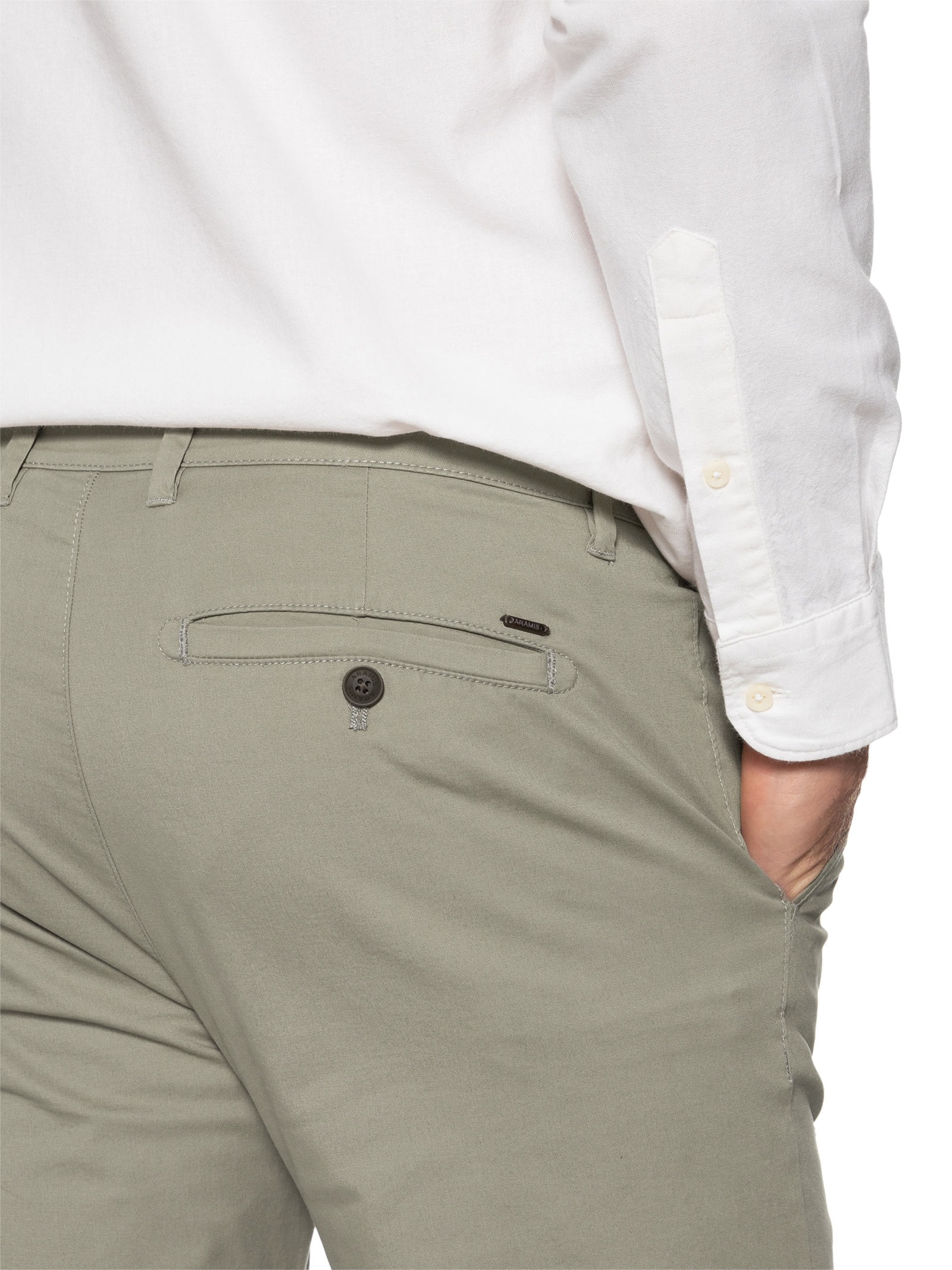 Calça Masculina Chino Slim Clássica Marrom Aramis