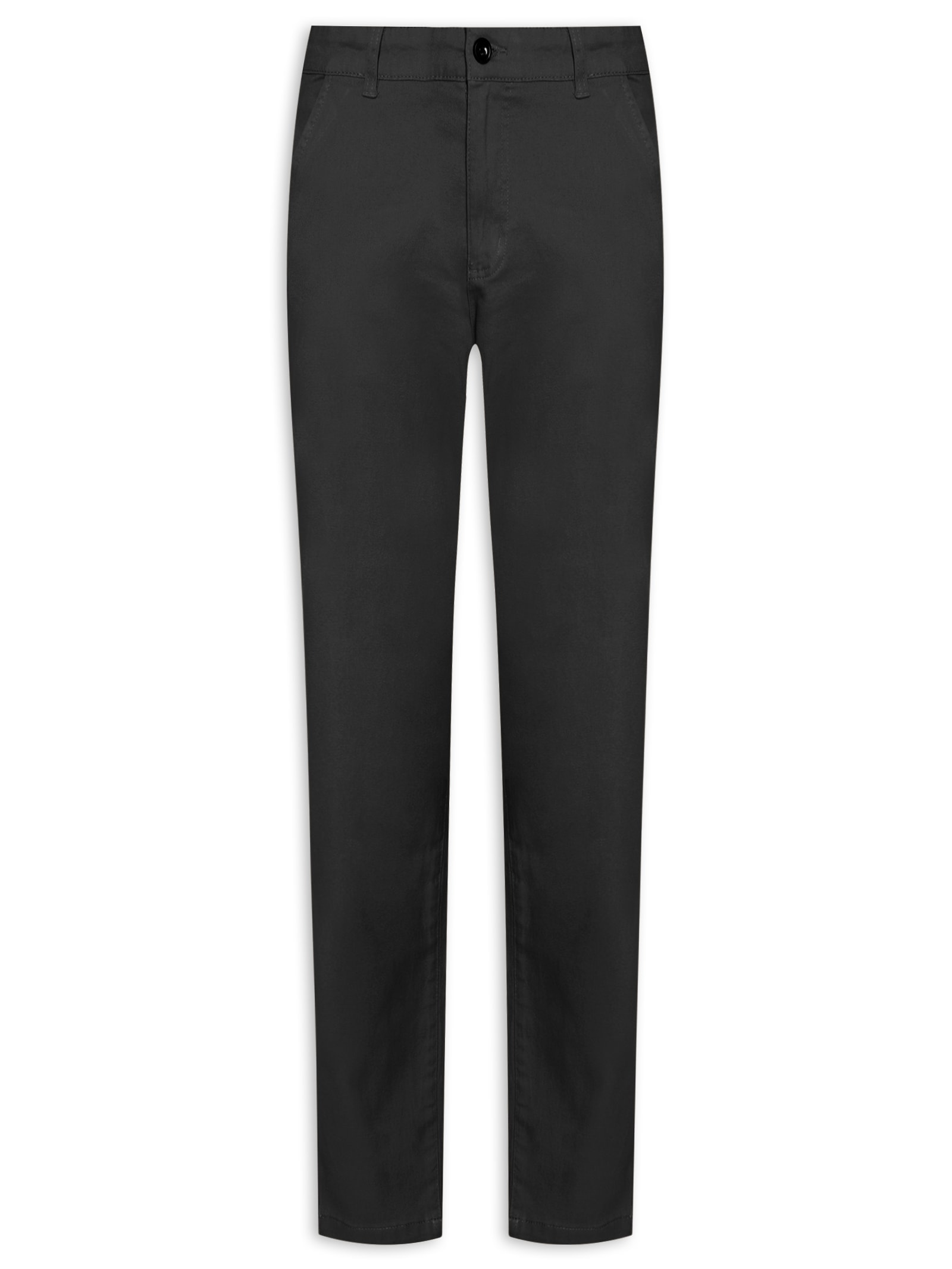 Calça Masculina Chino Slim Color Preto Basiq Men