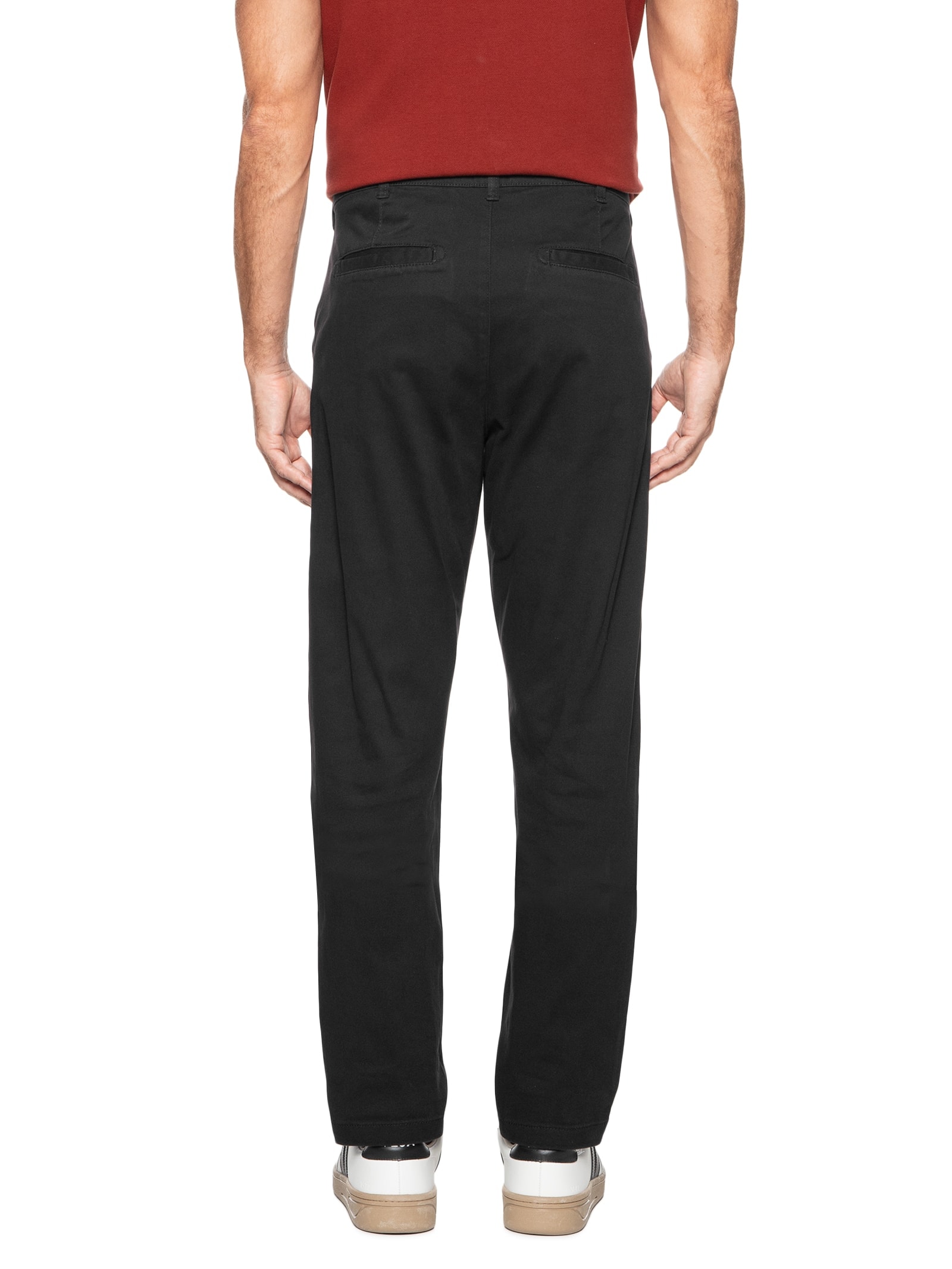 Calça Masculina Chino Slim Color Preto Basiq Men