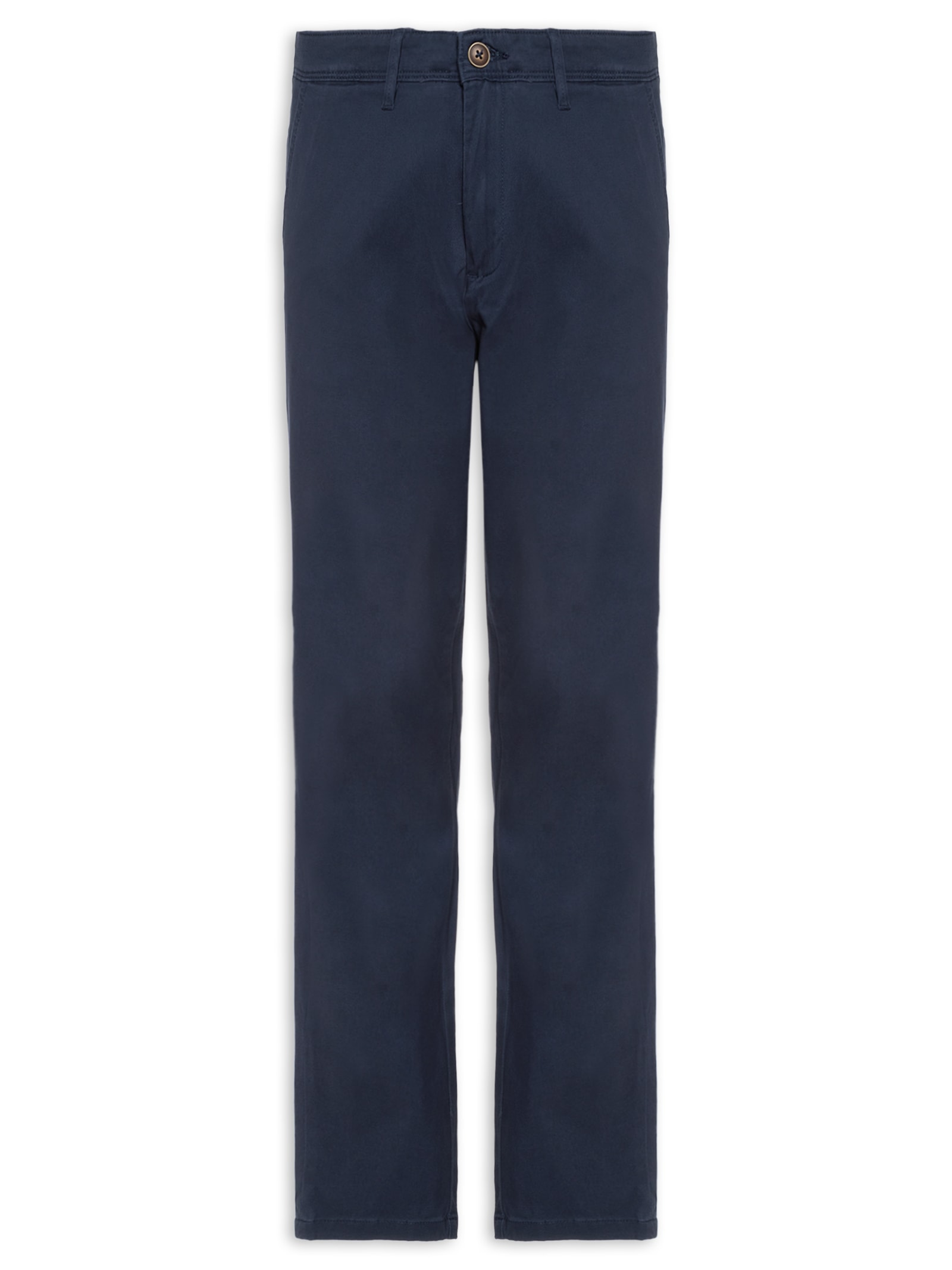 Calça Masculina Chino Slim Fit Em Algodão Azul Jack & Jones