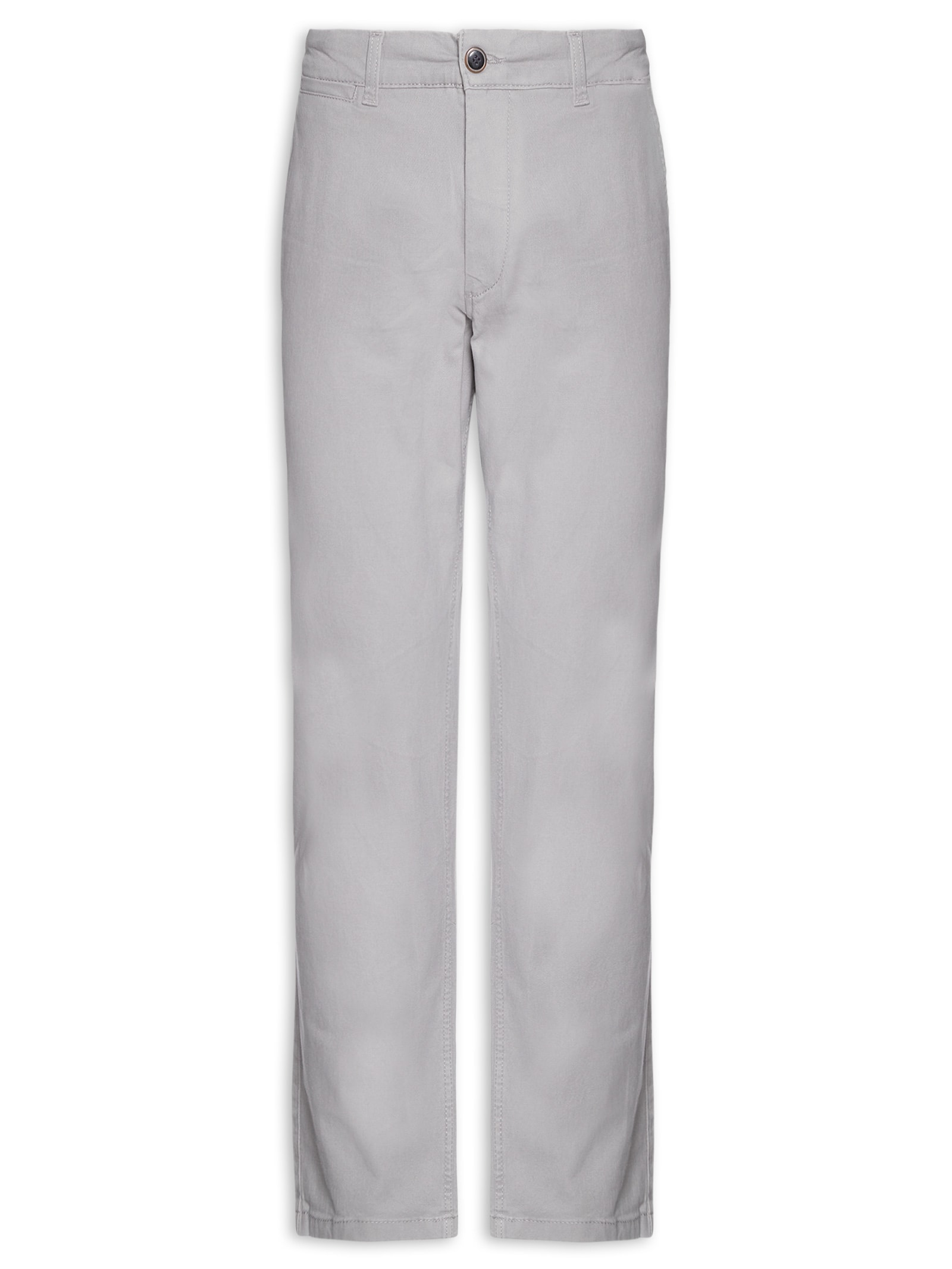 Calça Masculina Chino Slim Fit Em Algodão Cinza Jack & Jones