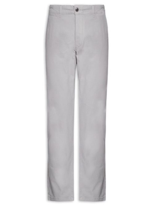 Calça Masculina Chino Slim Fit Em Algodão – Cinza