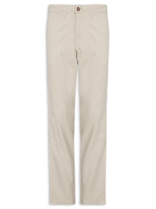 Calça Masculina Chino Slim Fit em Algodão Orgânico – Bege