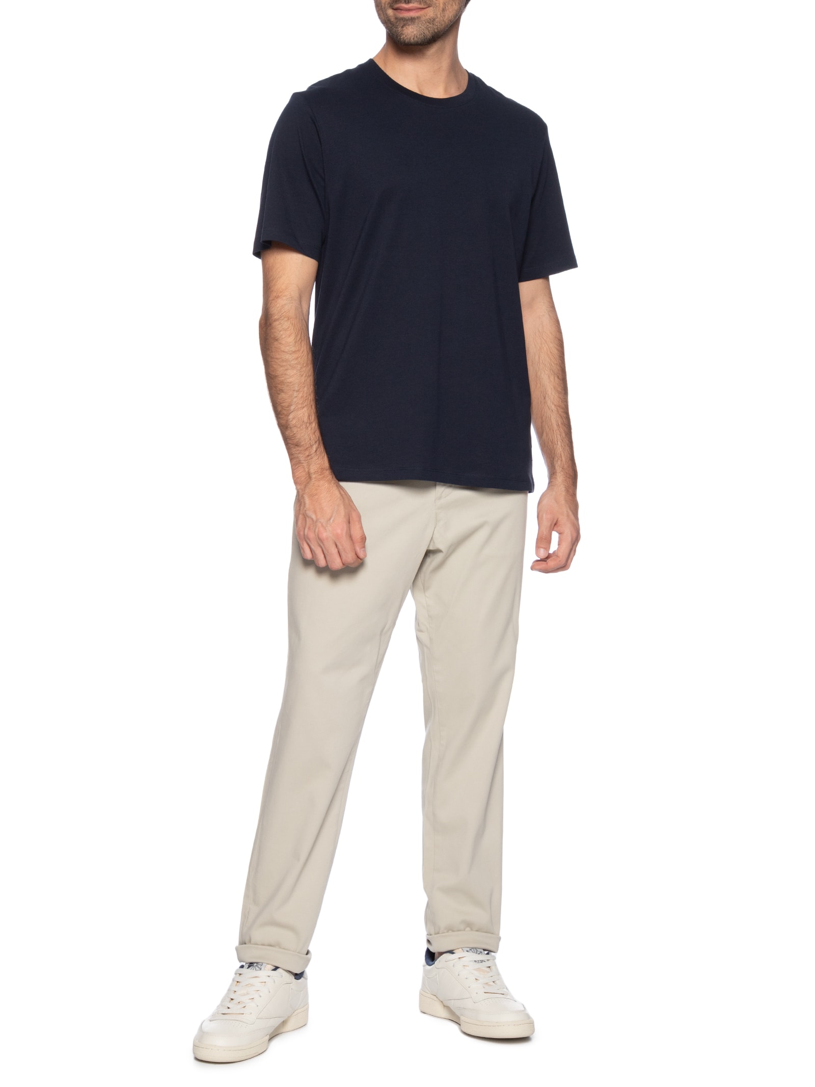 Calça Masculina Chino Slim Fit em Algodão Orgânico Bege Jack & Jones