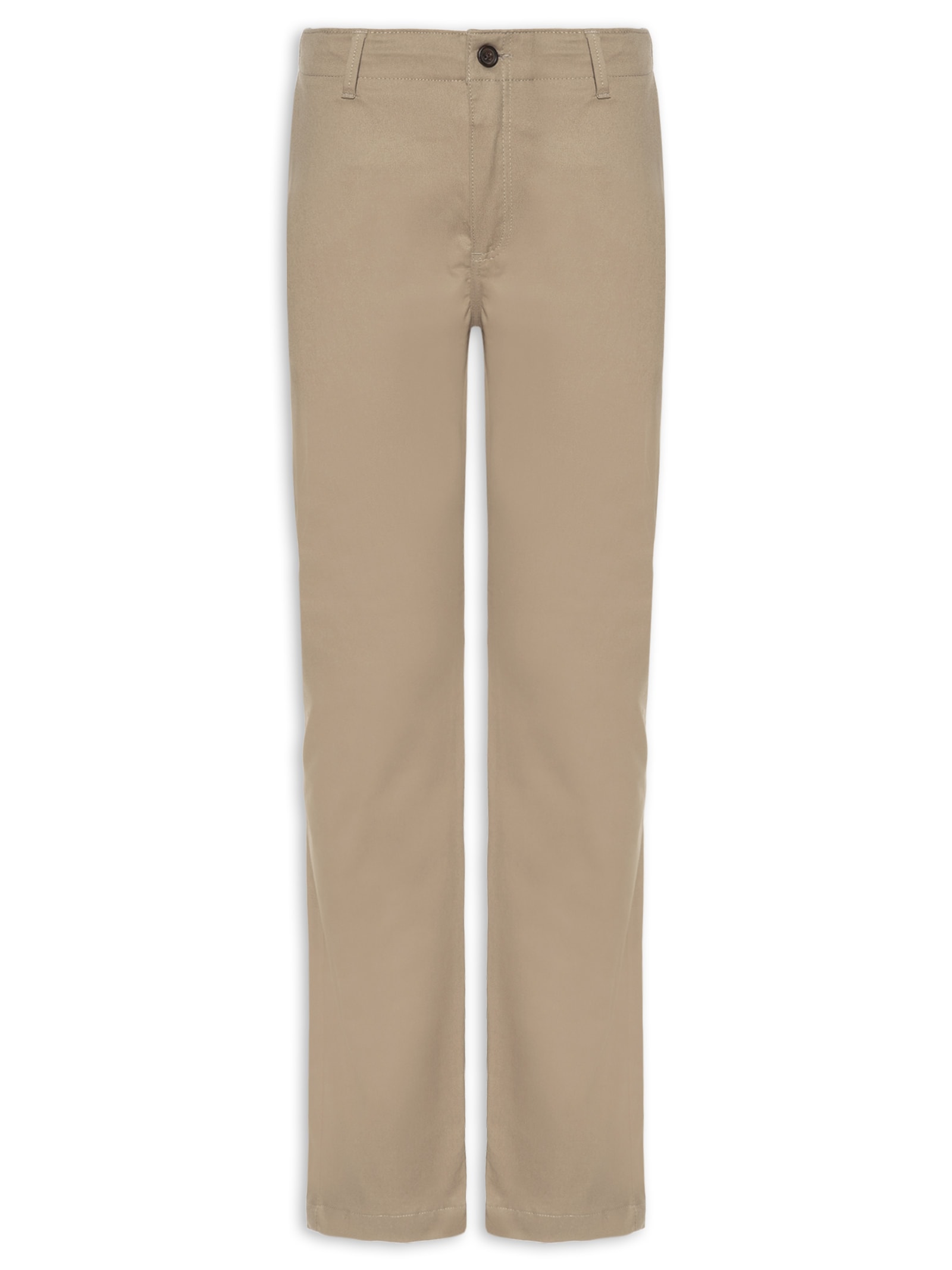 Calça Masculina Chino Slim Fit Em Sarja Bege Sergio K