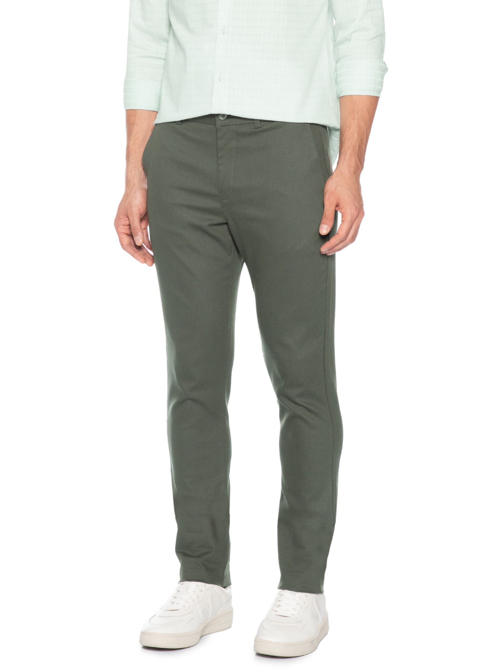 Calça Masculina Chino Texture Verde Sergio K