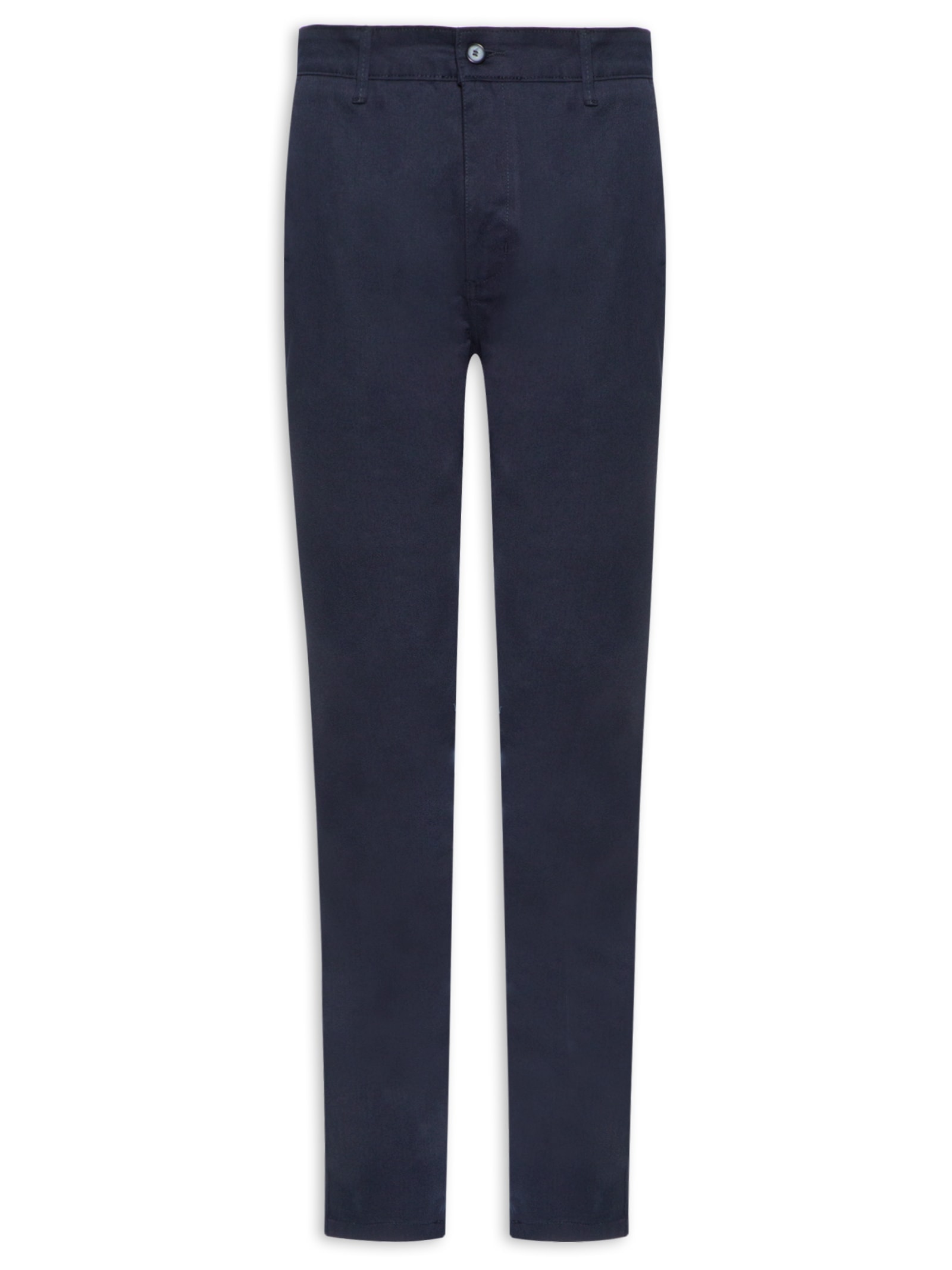 Calça Masculina Clássica Chino Reta Azul '2 Essential