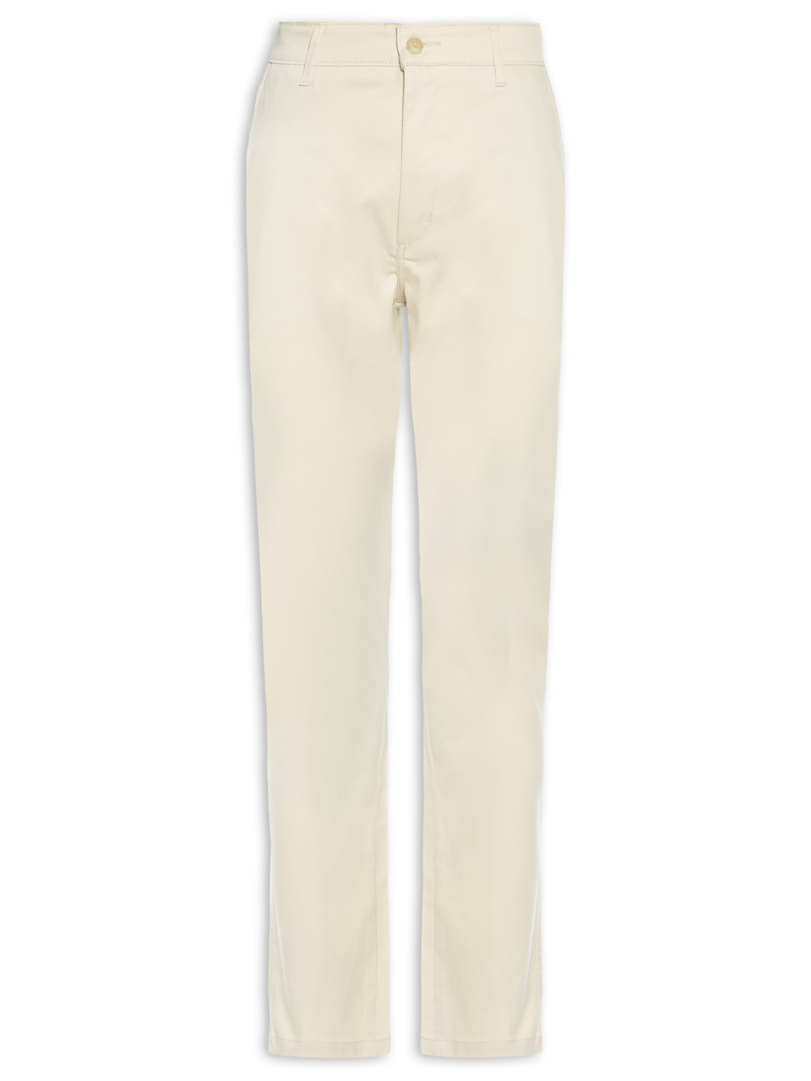 Calça Masculina Clássica Chino Reta Bege '2 Essential