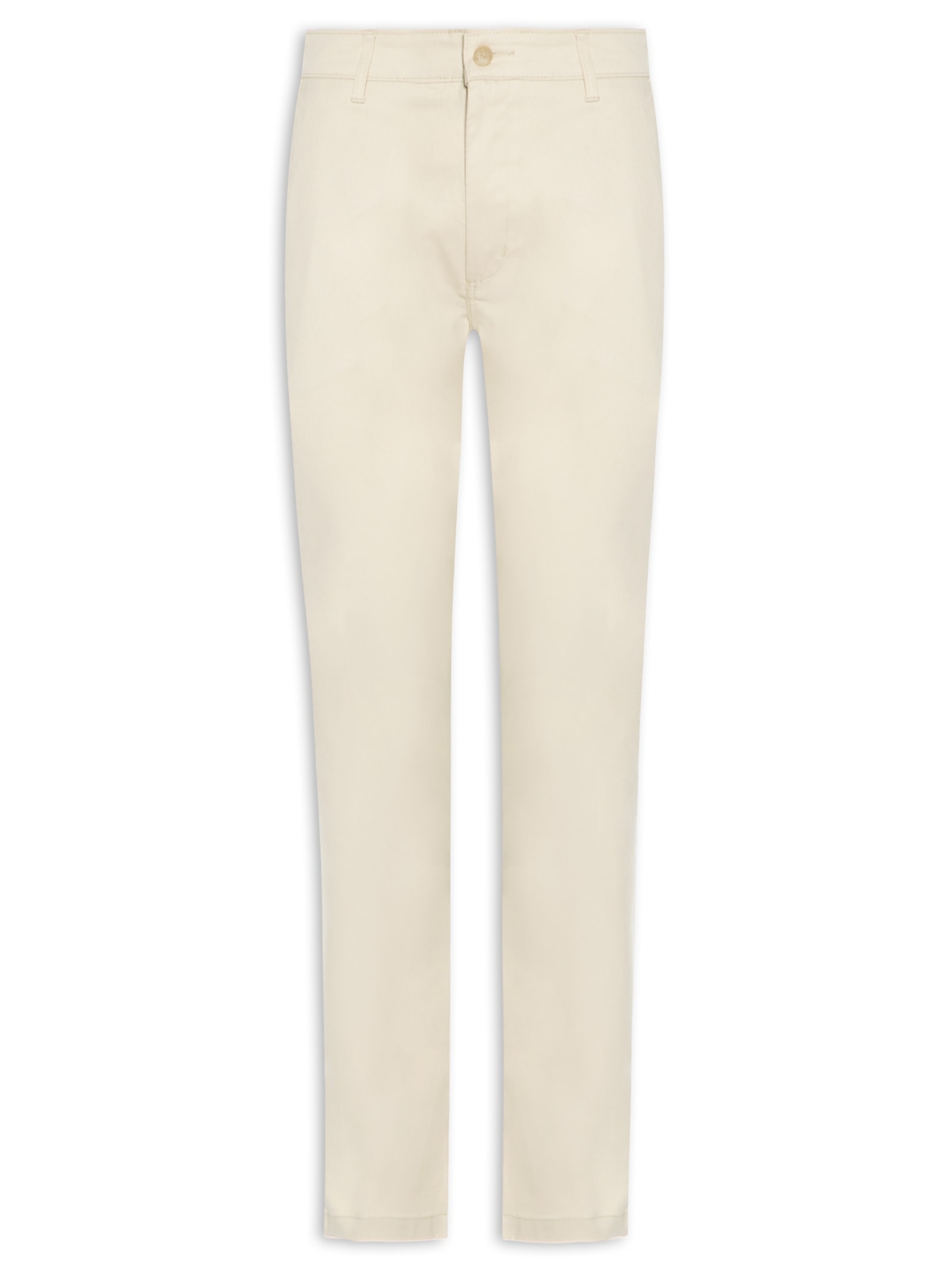 Calça Masculina Clássica Chino Reta Bege '2 Essential