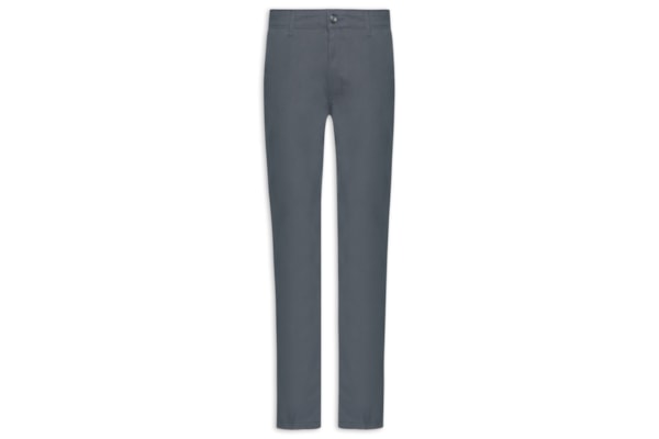 Calça Masculina Clássica Chino Reta - Cinza