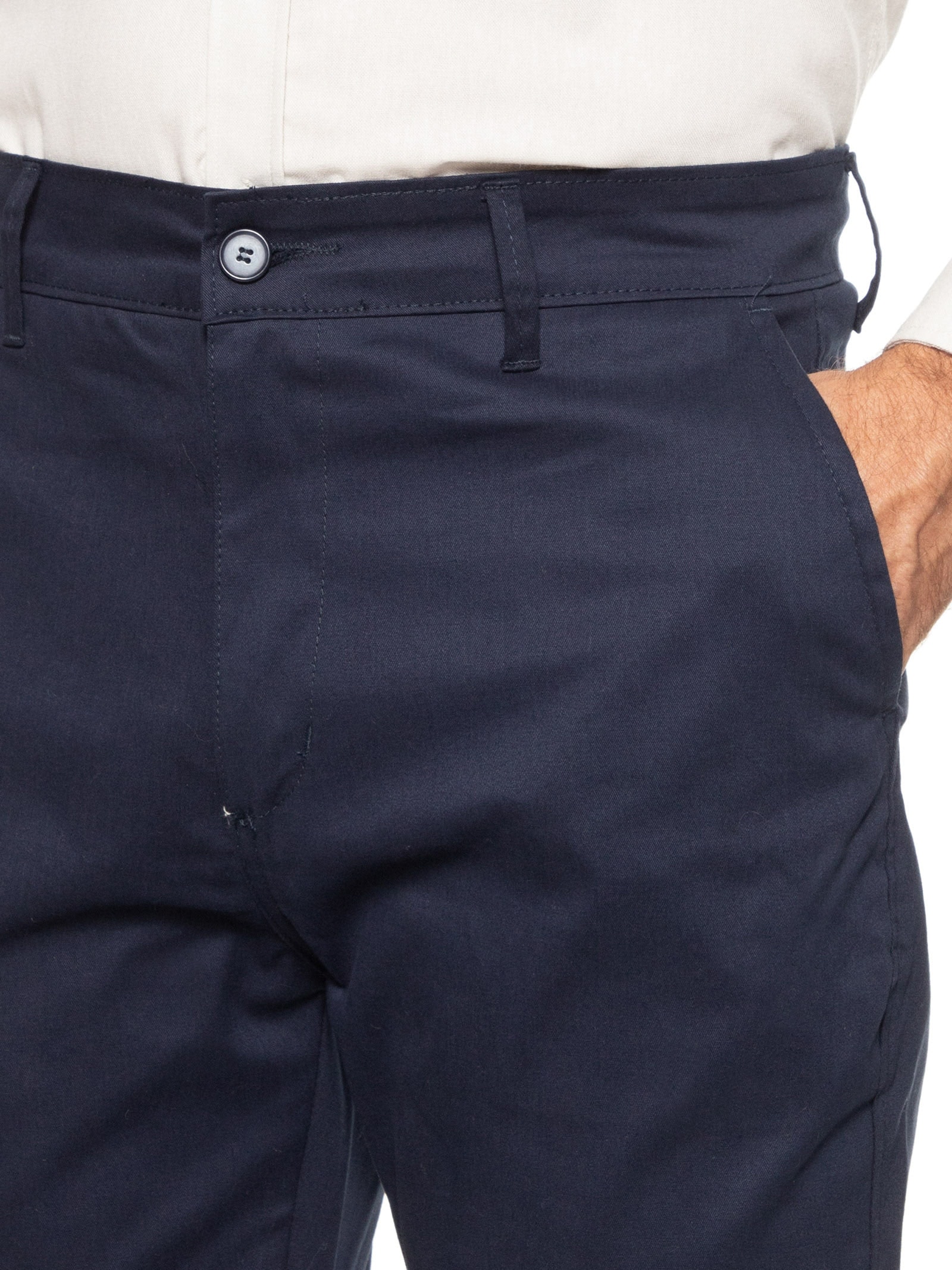 Calça Masculina Clássica Chino Slim Azul '2 Essential