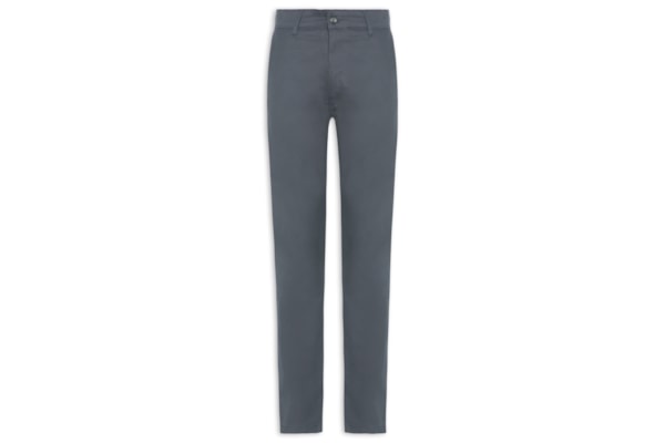 Calça Masculina Clássica Chino Slim - Cinza