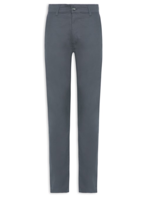 Calça Masculina Clássica Chino Slim – Cinza