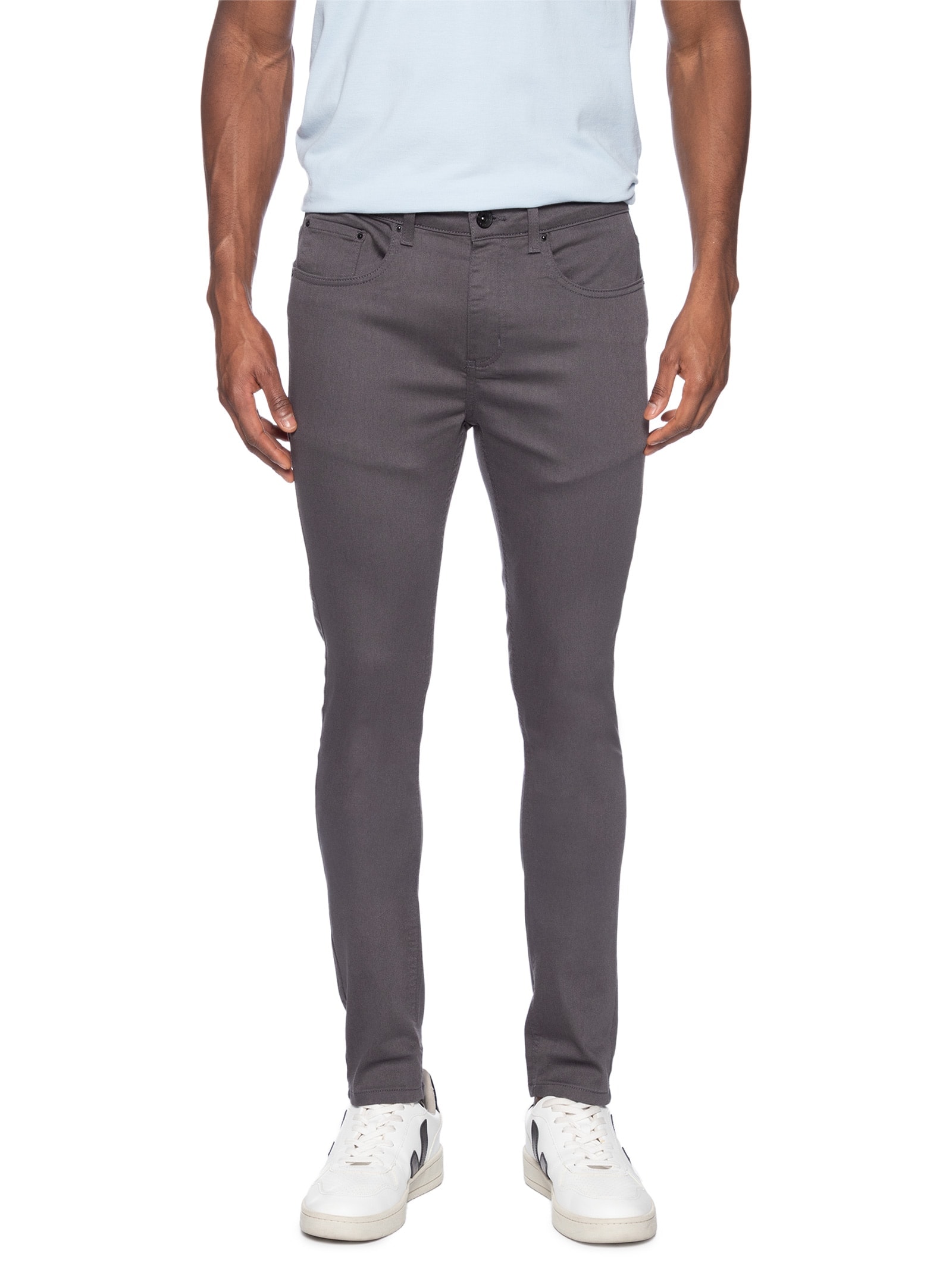 Calça Masculina Color 5 Pockets Skinny Power Cinza Aramis