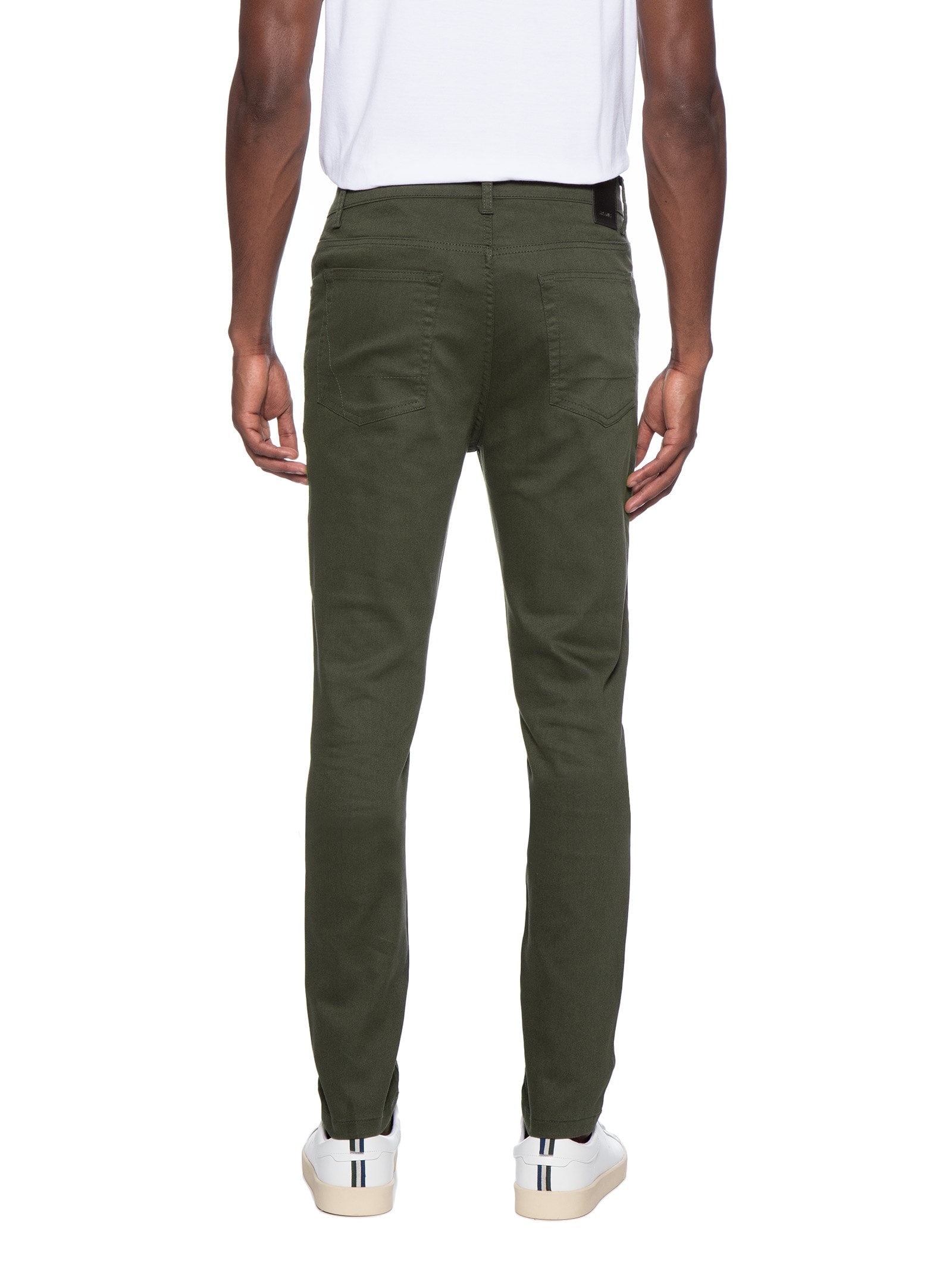 Calça Masculina Color 5 Pockets Skinny Power Verde Aramis