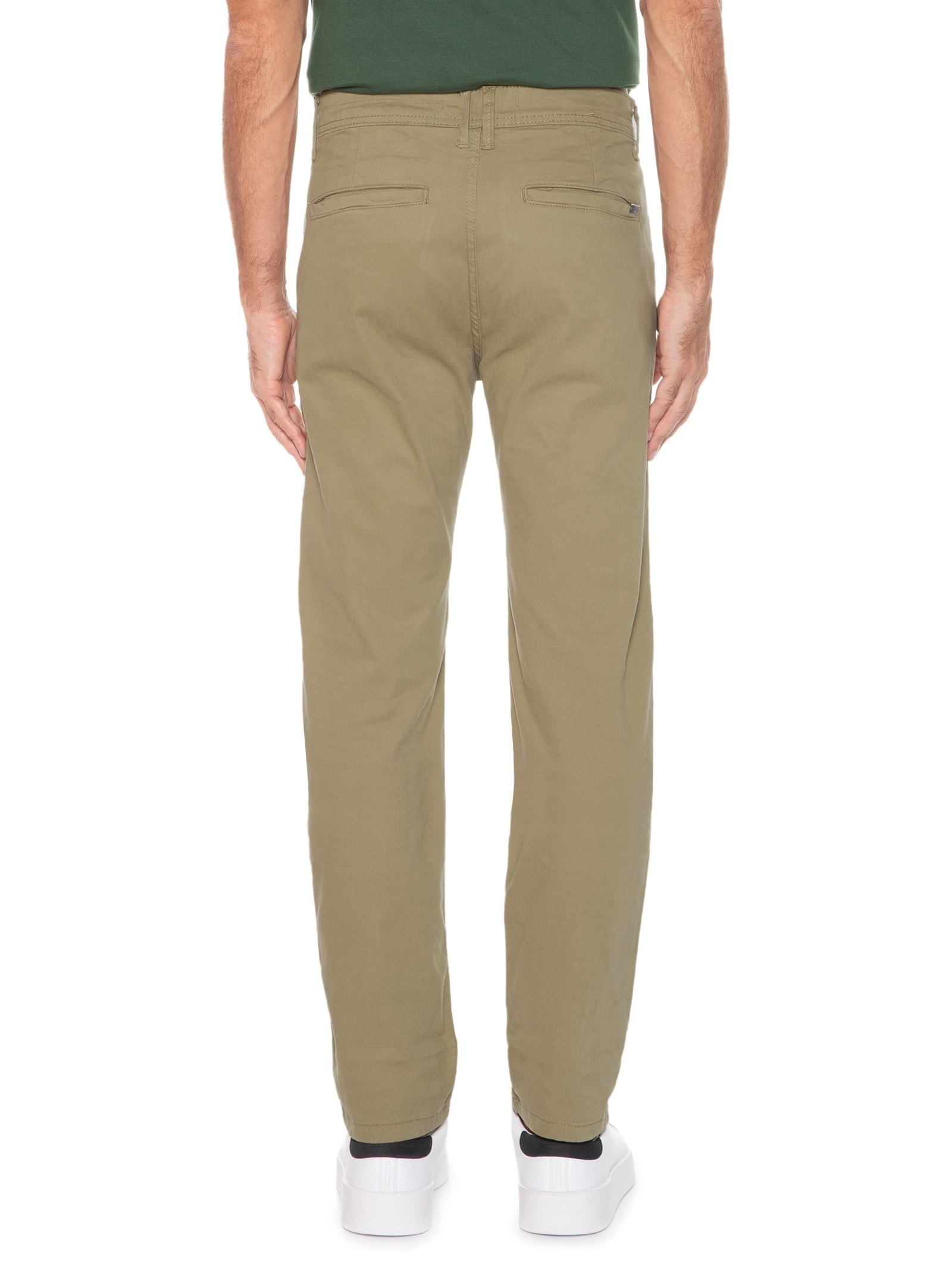 Calça Masculina Color Five Pockets Skinny Bege Calvin Klein Jeans