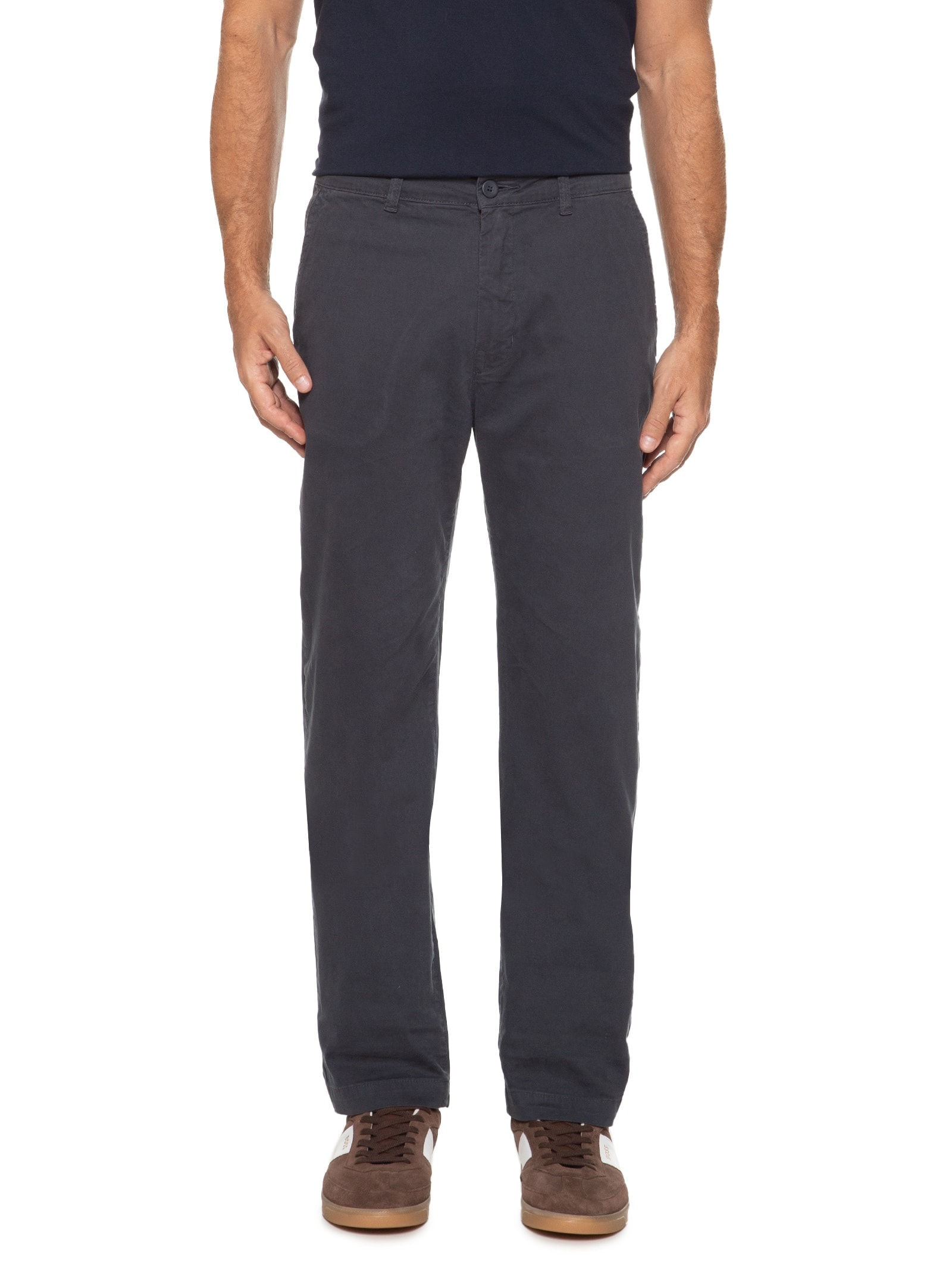 Calça Masculina Color Twill Power (Tradicional) Chino Azul Vr