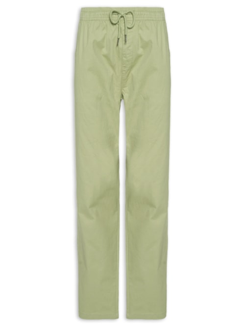 Calça Masculina Com Elástico Na Cintura – Verde