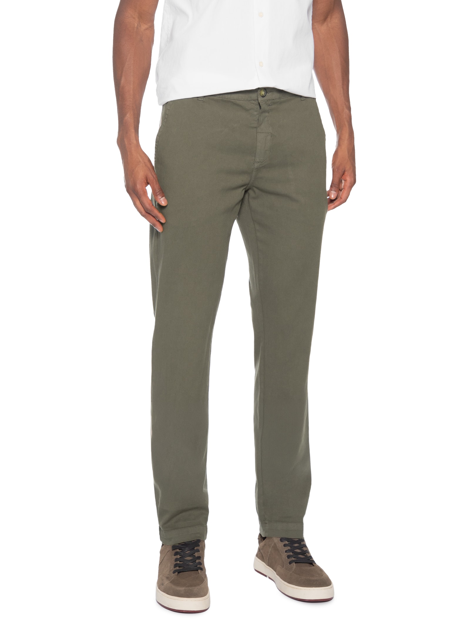 Calça Masculina Comfort Com Elástico Verde Pineapple