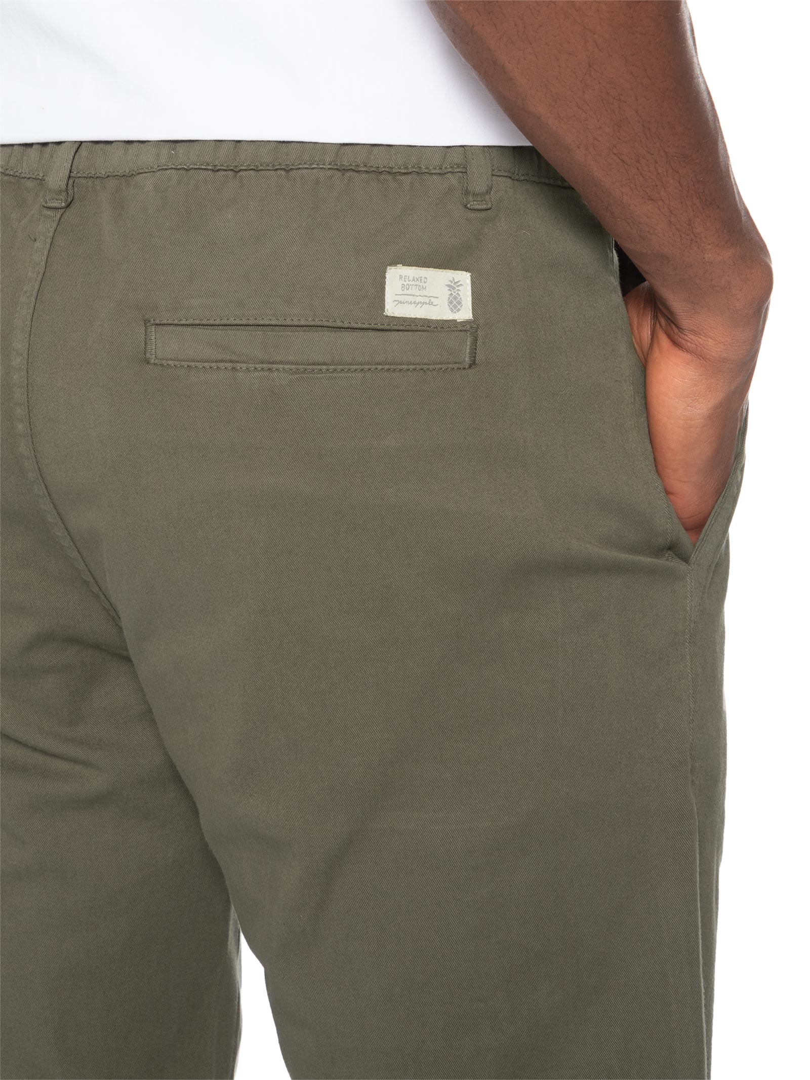 Calça Masculina Comfort Com Elástico Verde Pineapple