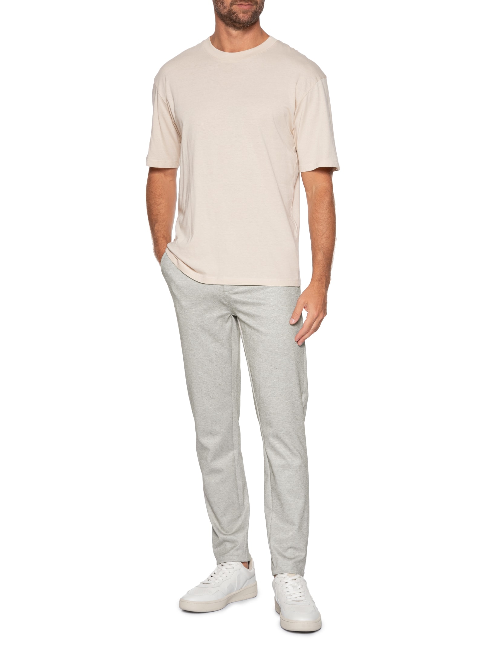 Calça Masculina Comfy Casual Bege '2 Essential