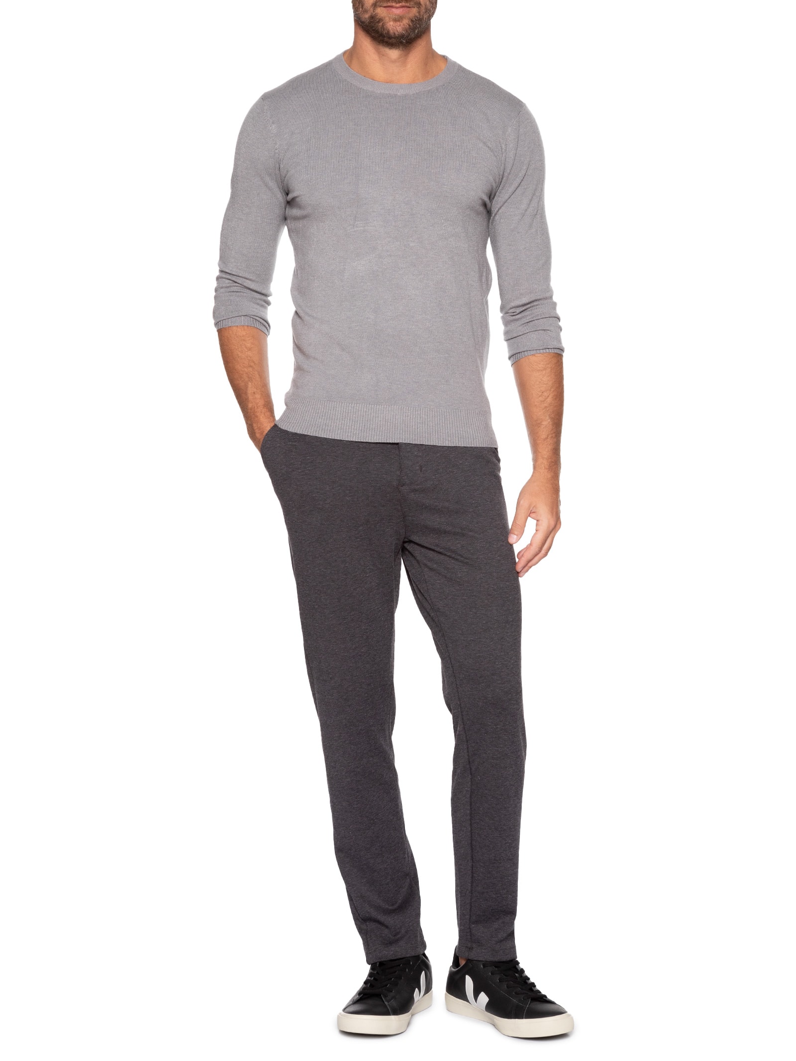 Calça Masculina Comfy Casual Cinza '2 Essential