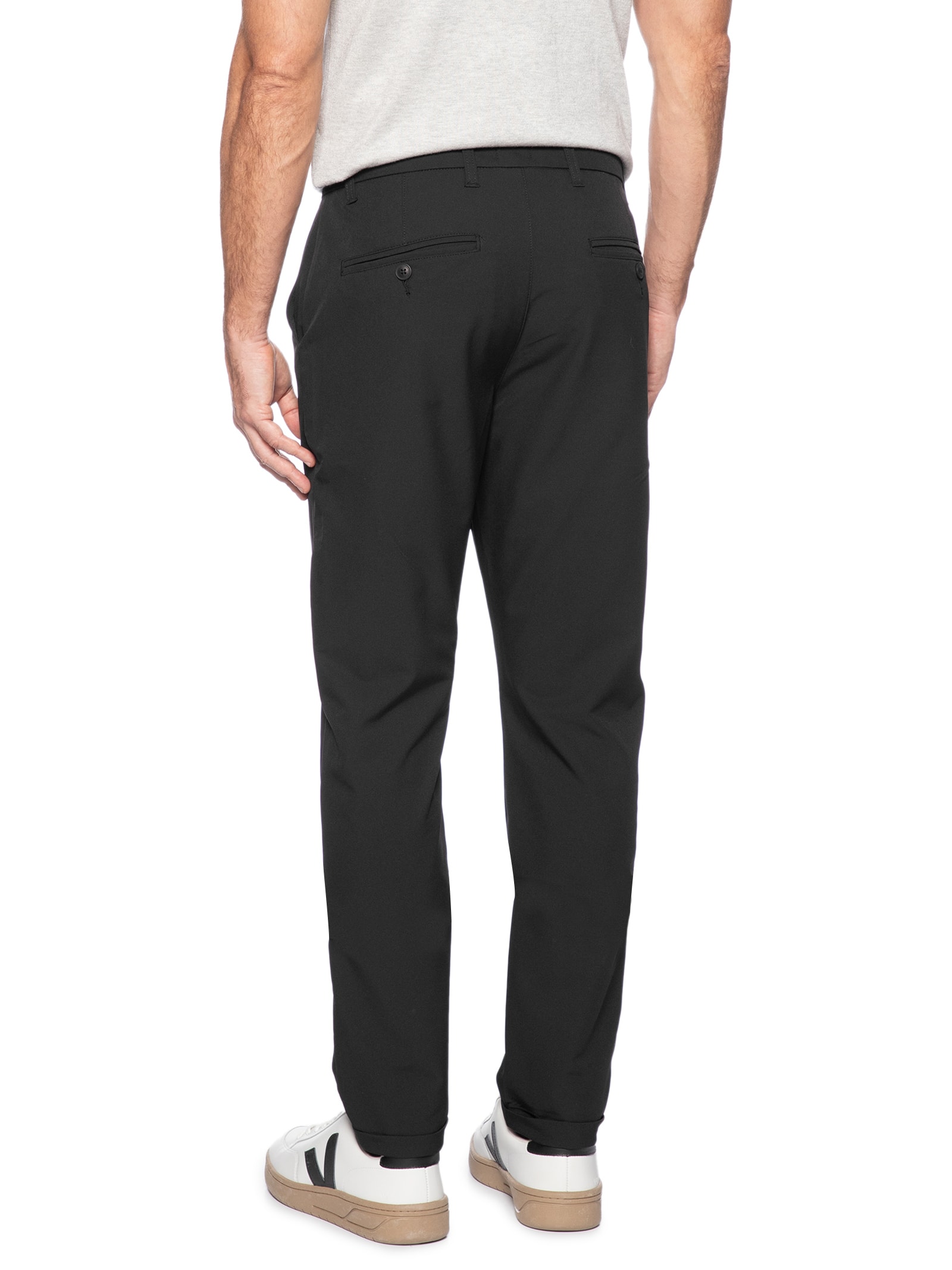 Calça Masculina Confort Slim Preto Basiq Men
