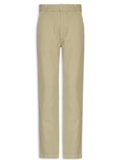 Calça Masculina Confort Texture – Bege