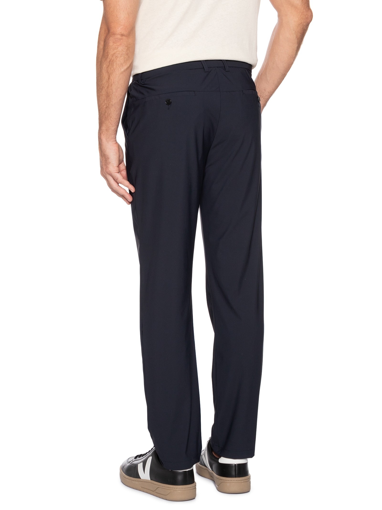 Calça Masculina Corte Alfaiataria Casual Slim Azul '2 Essential