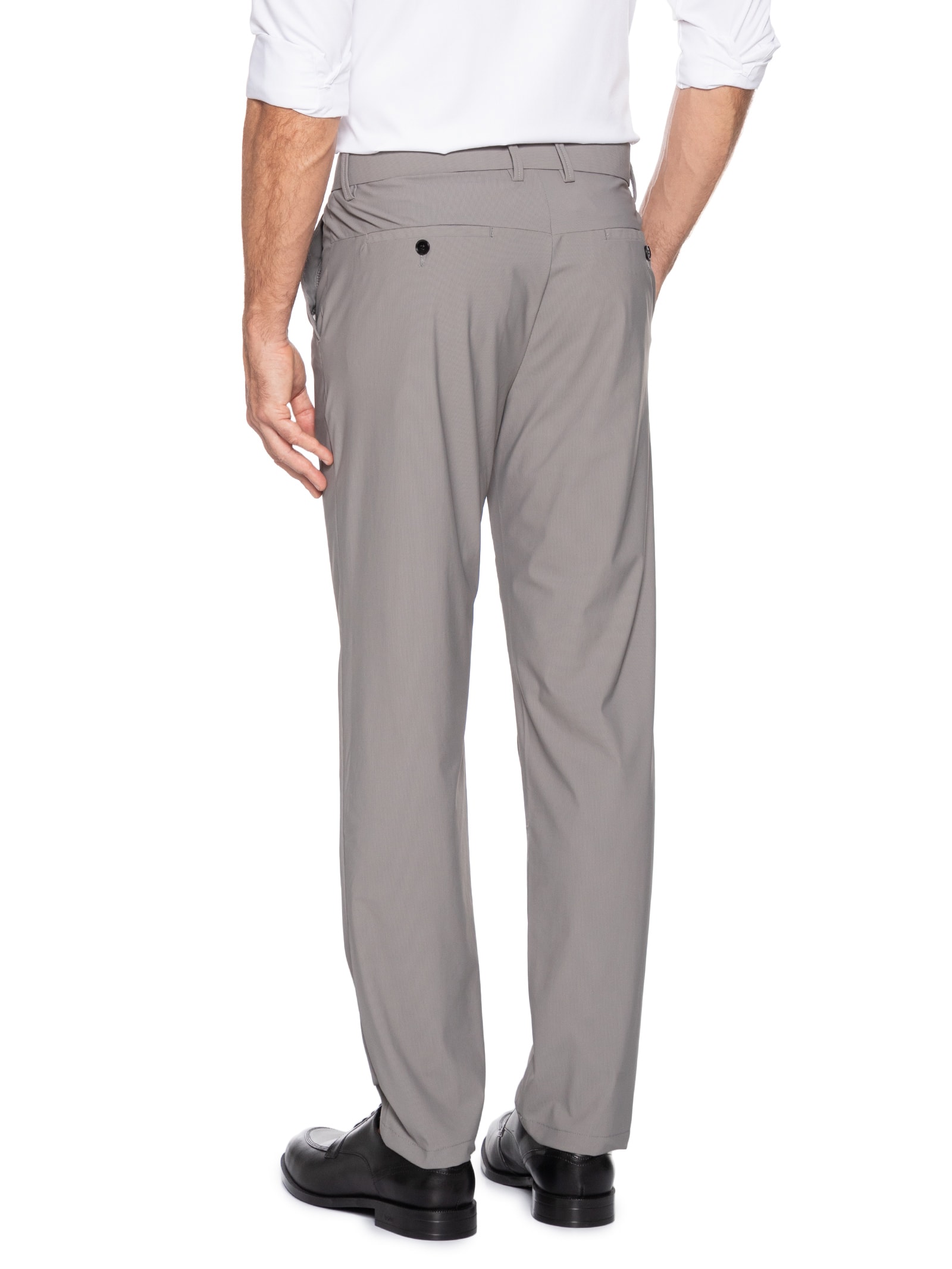 Calça Masculina Corte Alfaiataria Casual Slim Cinza '2 Essential